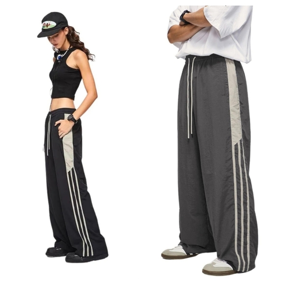 Aelfric Eden Other - Aelfric Eden Men's Striped Joggers Parachute Pants Baggy Y2k Trousers Drawstring